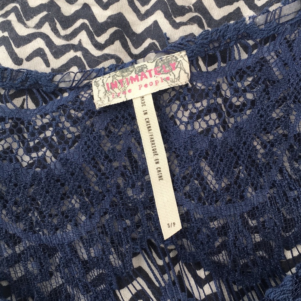 Free people blue lace dress - Picture 3 of 3